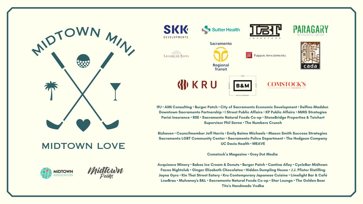Thank you to our wonderful Midtown Mini Midtown Love 2023 sponsors, this amazing evening celebrating the Midtown business and art community wouldn't be possible without your support.🎉See you on Sept. 9! exploremidtown.org/midtownlove/