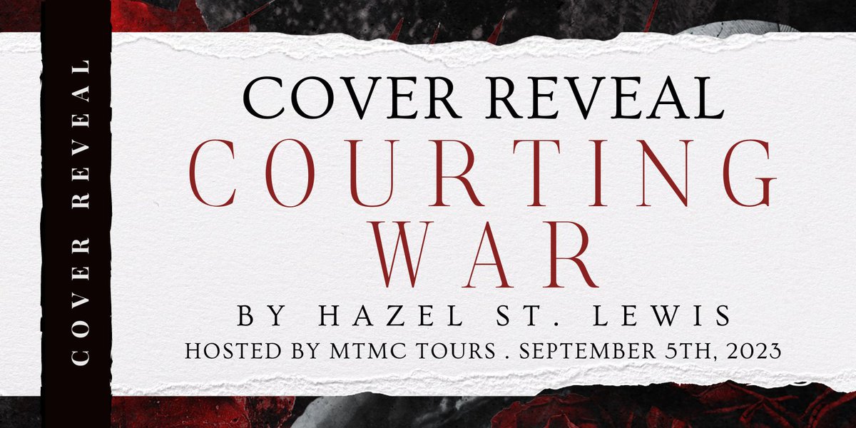 mtmctours's tweet photo. ✨NEW TOUR SIGN UPS✨ We are excited to be organizing a cover reveal for COURTING WAR by Hazel St. Lewis, a New Adult Fantasy Romance perfect for fans of Sarah J. Maas &amp; Carissa Broadbent! 🥀🖤🗡️
Join the epic reveal here: https://t.co/nXeQVVEFaa https://t.co/rOFPddYd3J