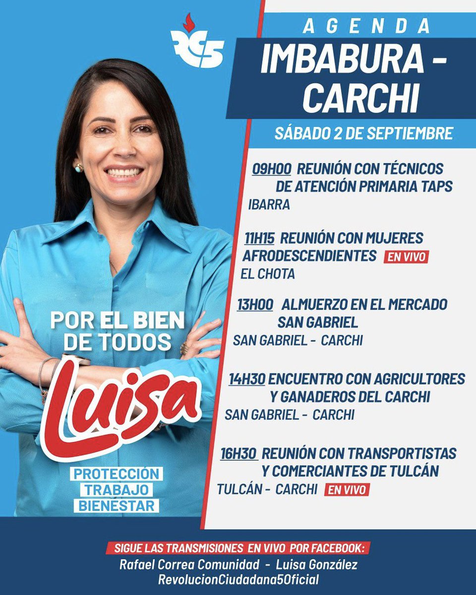 RC5Esmeraldas's tweet photo. #LuisaEsLaRespuesta
#LuisaNoImprovisa
 #YaLoHicimos
 #TúSabesQueEstábamosMejor
#PresidentaDeVerdad 
 #LuisaEsDeVerdad https://t.co/xQbSJGBfm5