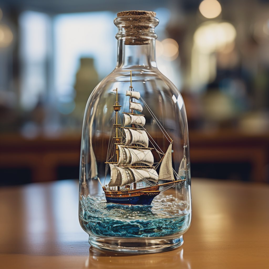PassDReaffer's tweet photo. ⛵🍾 "Creativity, like a ship in a bottle." 🌟🧭 Let's break the glass and release our imaginative vessels! #UnlockingCreativity
If you have to escape reality, what would be your mode of transportation?
#AIart #midjourney #midjourneyart #AIcommunity https://t.co/TTrQBS1QcG