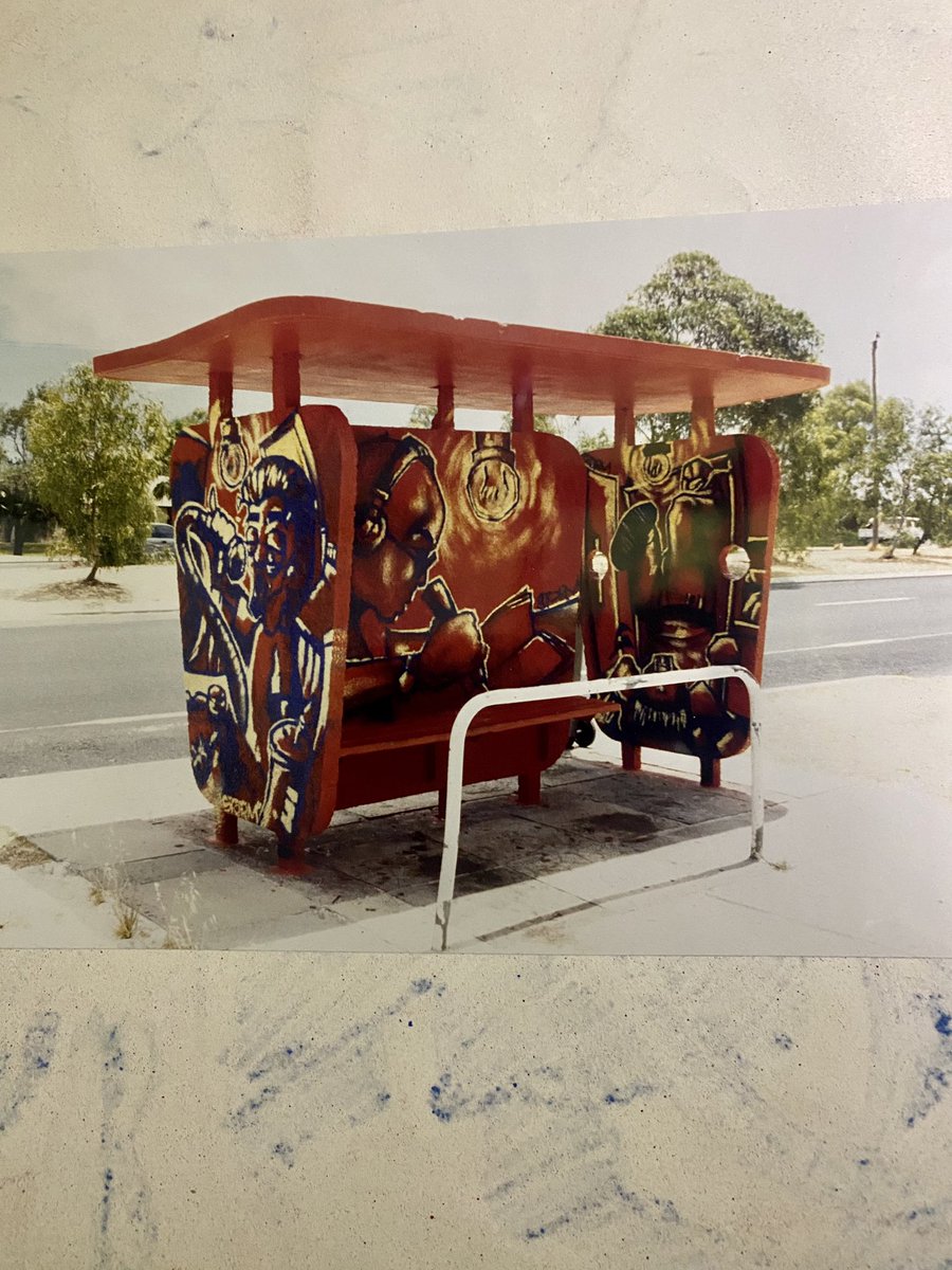 StormieMills's tweet photo. Whitfords Avenue, Padbury circa 1996. The last bus shelter I completed for the City of Joondalup.
#exposedaggregate #busshelter https://t.co/H26XkIkcCH