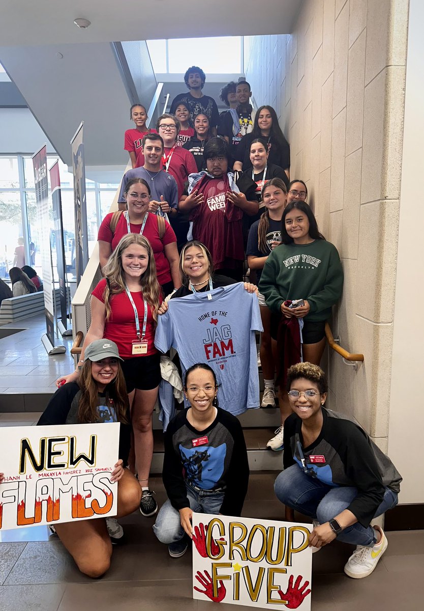 UHVorientation's tweet photo. All of our participants were amazing during Jaguar Journey! Congratulations to group 3, PBT, on winning the group competition challenge. They each received a special commemorative jaguar medallion signifying their accomplishment. #FBF #UHV #UHVJagFam #JAXNATION 🐾 (1/2) https://t.co/45ifnL6fp2