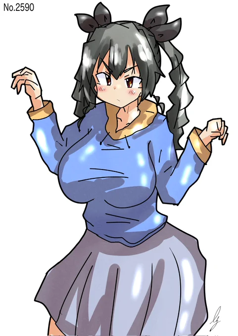[私服アンチョビ]#1日1ドゥーチェ 