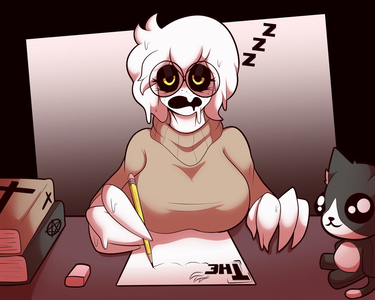 loving_tune's tweet photo. Deleris: *acting like she's asleep... and looks a tad different* https://t.co/cEMR0V6rtY