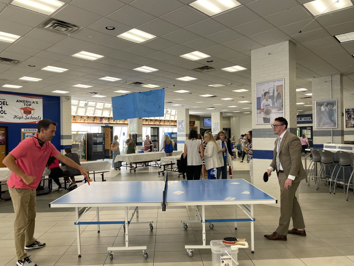 Dr_JS_Cascone's tweet photo. Great 1st day as we reassembled Team Holmdel! Prepping to receive our amazing students &amp; building esprit de corps. Many thanks to the HTEA &amp; our terrific parent school organizations. It’s going to be a great year! @HolmdelHS @satzschool @IHHOLMDEL @HolmdelSchool #liveholmdelblue https://t.co/1OHUbu6sbs