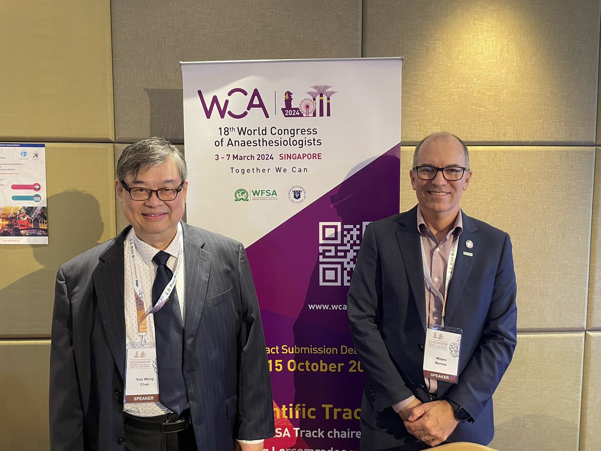 With Prof Chan Yew Weng at #ACA2023. Co-chair of <a href="/wfsawca/">WCA2026</a> Congress Organising Committee.