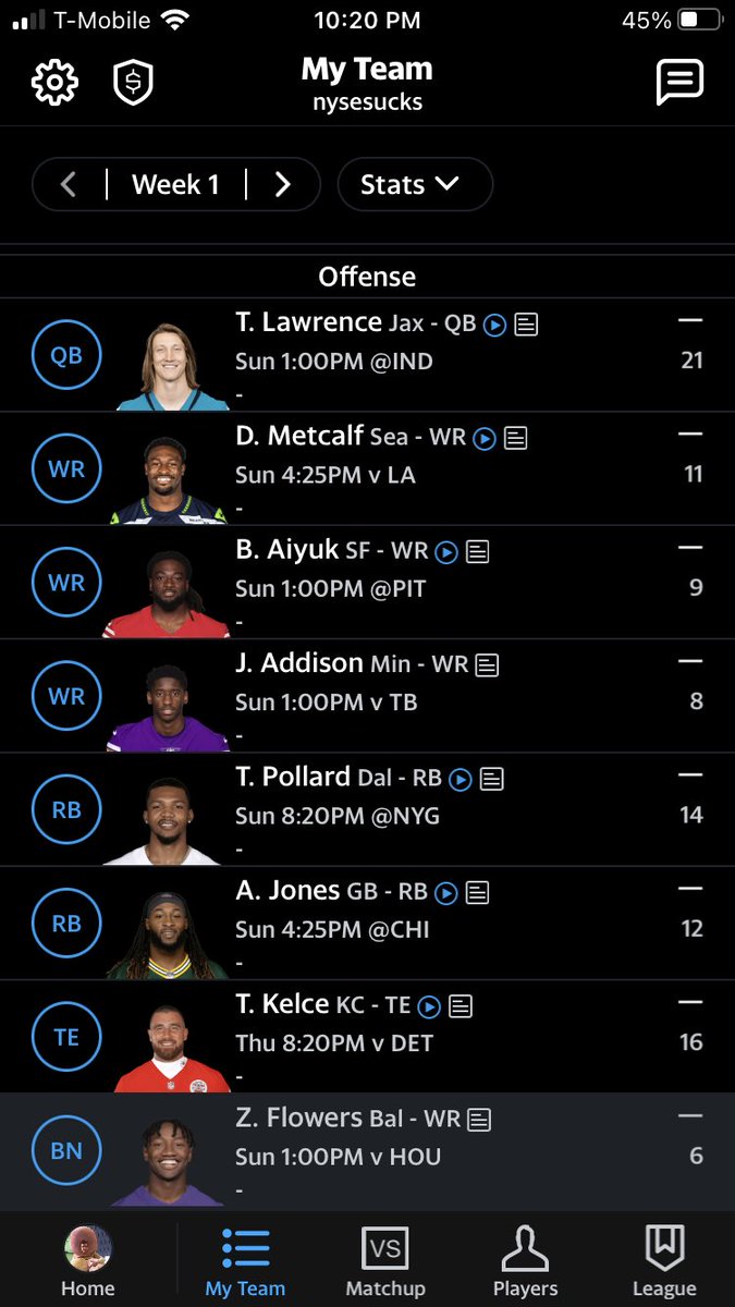 Crater44's tweet photo. @RealShawnFerris That time of the year..10th pick in 12 team league..what do you think? https://t.co/bnSQ2mbMDB