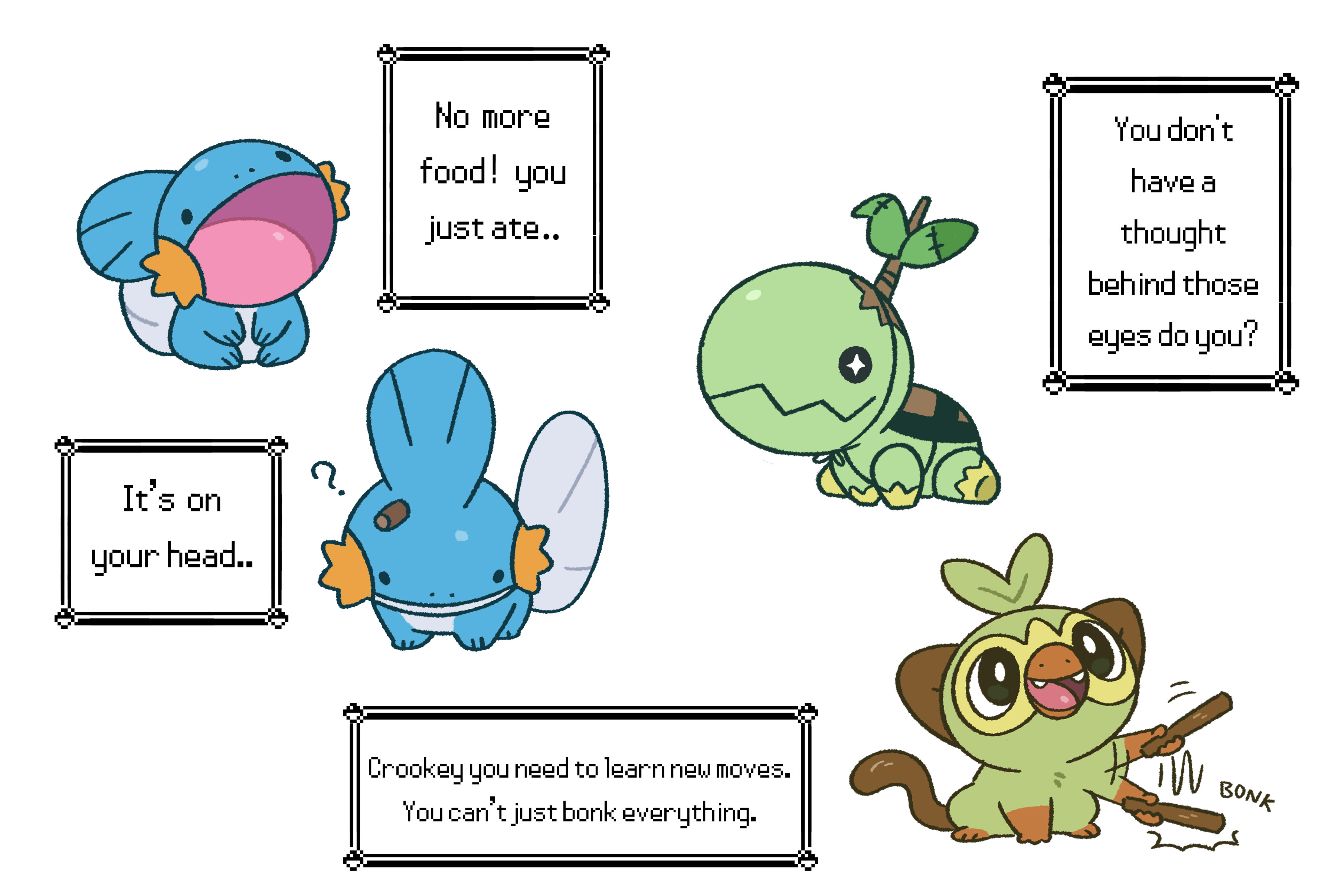 Generation 5 starter pokemon 2 by matttheapple