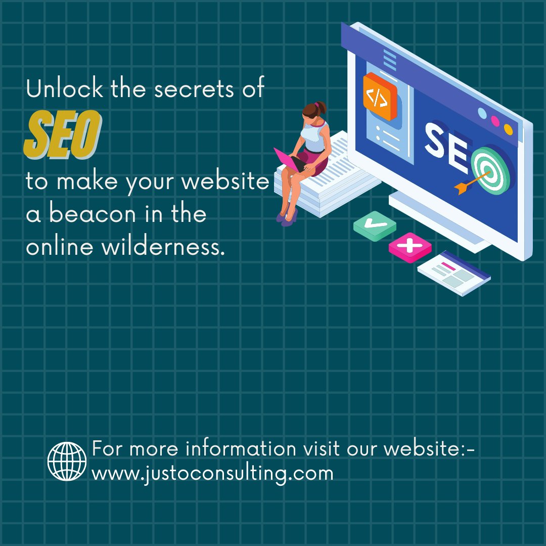 Unlocking the secrets of SEO to make your website a beacon in the online wilderness. Remember, relevancy and user experience are the keys to conquering search engines.
#SEOInsights #RankingTips #OrganicTraffic #SEOExpertise  #GoogleRanking #KeywordOptimization #JustoConsulting