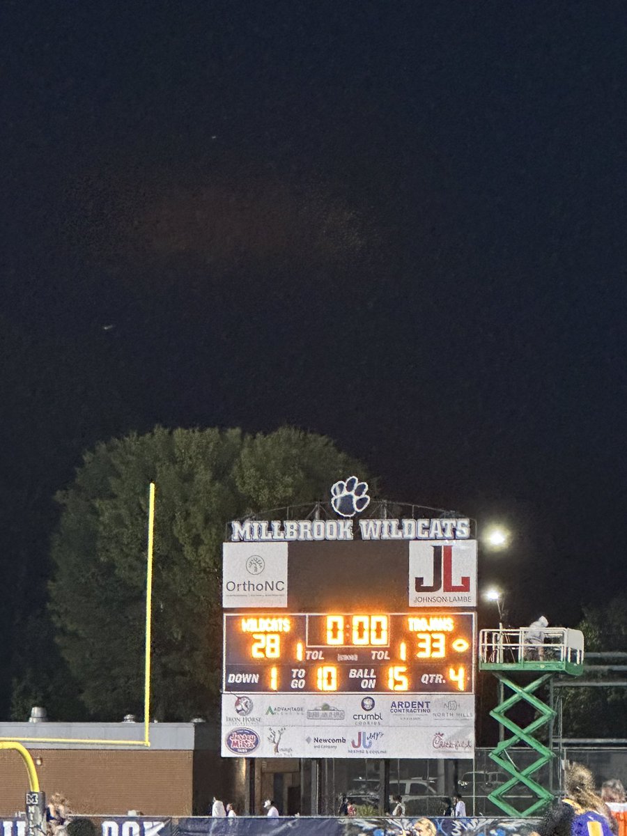CONGRATULATIONS TO YOUR VARSITY FOOTBALL GARNER TROJANS ‼️💙💛🏈🏈🏈‼️ 
Hard Fought Victory over MillBrook 
<a href="/Coachddonald/">Deron Donald</a>  #GTOWN