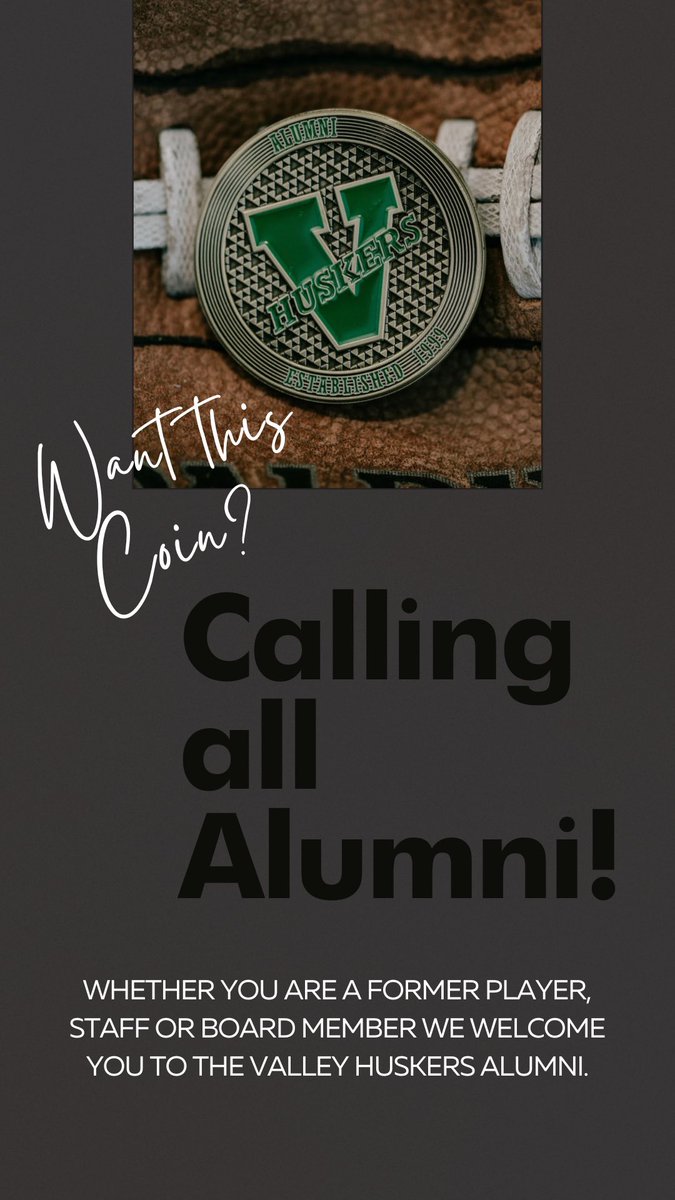 Register here :) valleyhuskers.ca/alumni