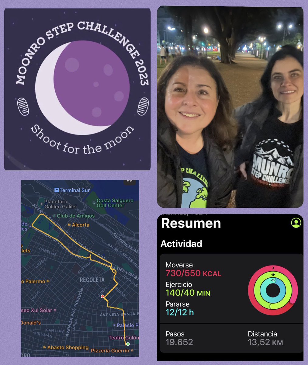 Patoroca2's tweet image. Day 1 #MoonroStepChallenge ✅ Walking to the moon with my Peakernaut partner @MESSLAAR 🚀🌙💜 supporting @bloodcancer_uk 🙌🏻❤️ So proud to be part of MPC, incredible community! @MyPeakChallenge  @SamHeughan @RealAlexNorouzi  @jordana_brown @CoachValbo @MountainPeakers  #MPC