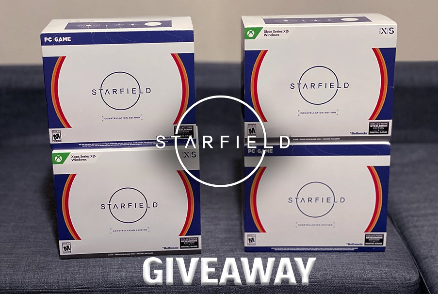 Final #Starfield giveaway
Starfield Constellation Editions up for grabs

- Follow this account
- Like and Repost
- Reply your favorite thing about Starfield so far

Winner will be chosen randomly and DM'd 
Please have DM's open! If no response you forfeit!