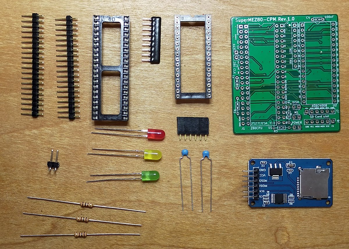 SuperMEZ80-CPMファームウェアcpm-v2.1.0リリースしました。 基板の