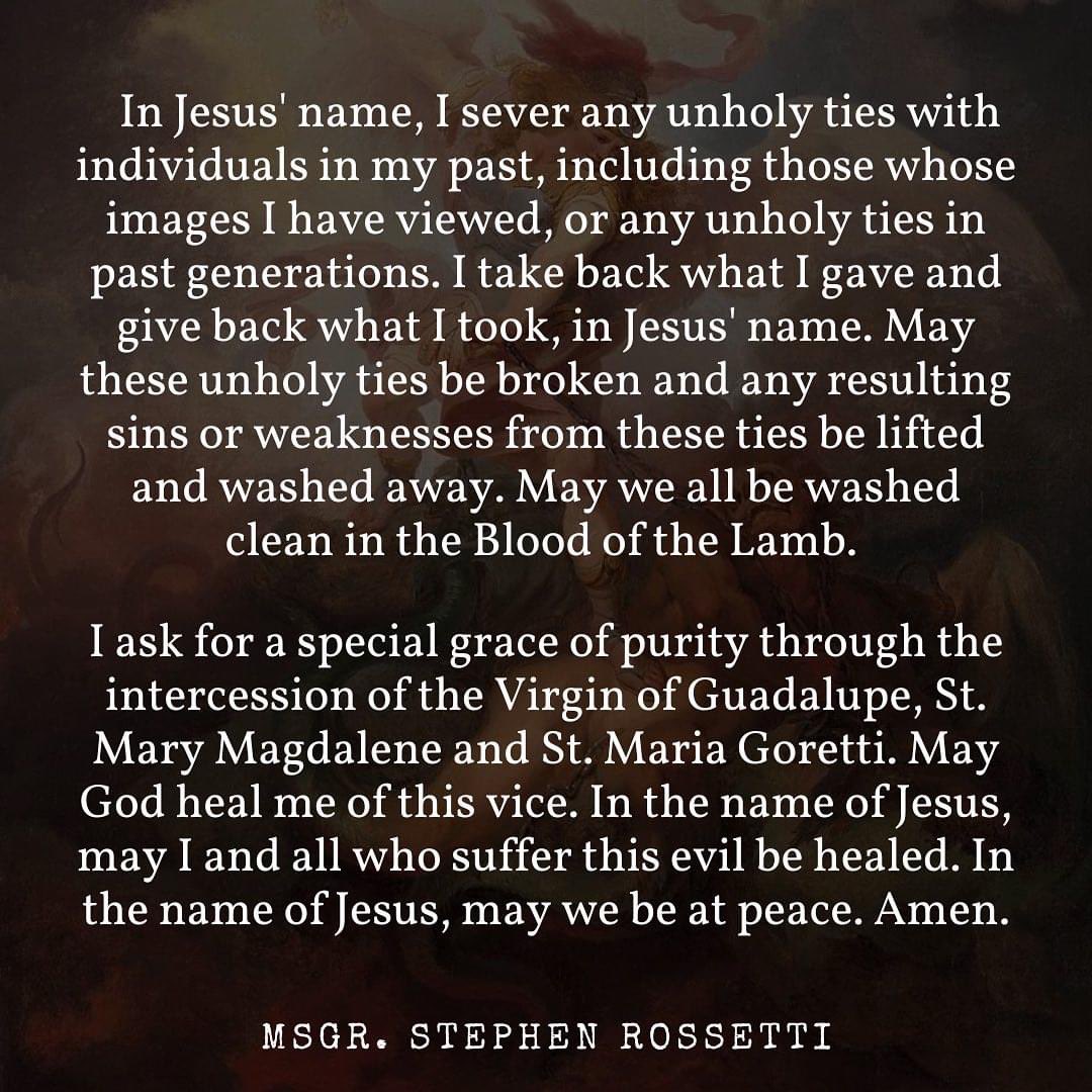pen_uel's tweet photo. A prayer for those struggling with sexual sin. #prayer #deliverance #catholic https://t.co/dwlqhsYoag