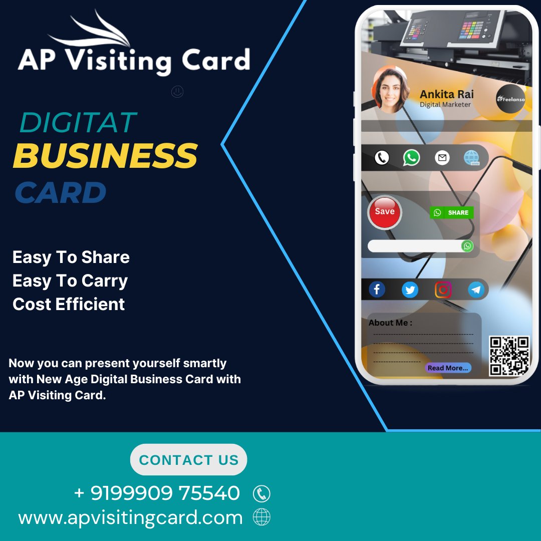 ApVisitingcard's tweet photo. #APVisitingCard Present Yourself Professionally And Smartly #visitingcard #visitingcarddesign #smartvisitingcards #onlinevisitingcards #visitingcard #apvisitingcardcompany https://t.co/CO3kUGc5EL