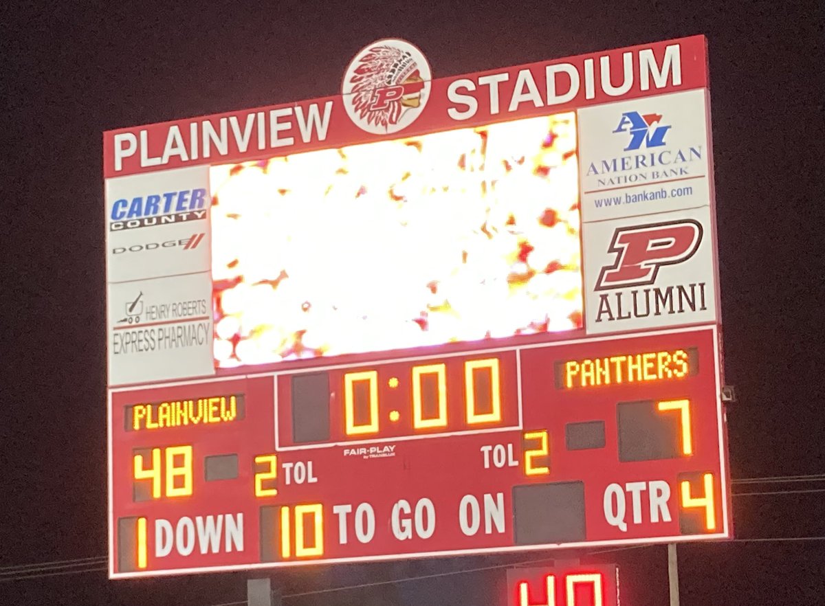 ArdmoreitePreps's tweet photo. FINAL: #PlainviewIndians kick off 2023 season with 48-7 win over #PilotPoint. 
#OKpreps #HSfootball https://t.co/TYDEYKyx39