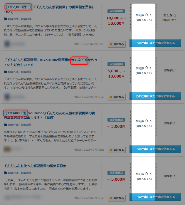 ayu415751's tweet photo. 【副業で5万稼ぐ】“ずんだもんジャンル”を攻略せよ！

今、動画編集があつい！ずんだもん特化！ すぐに使えるチート"編集テンプレート"。 ガチで稼ぎたい人だけ見てください。 
［1500文字で完全解説］
 
案件獲得クラウドワークス完全攻略
￣￣￣￣￣￣￣￣￣￣￣￣￣￣￣￣
ライバルのいない市場で独り勝ちする方法を解説

 穴場スポット“ずんだもん編集”で案件獲得すれば５万円は楽勝です。
 いま、「難しそう、できるのかな？」「採用されない」「採用されたけど、継続してくれなかった」「採用はされたけど、もっと数こなしたい！」って人は、絶対に最後まで、"じっくり"と読んでください。

「本ポストの執筆者⇨@ayu415751」

★今読めない人は、ブックマークして、後で必ず読んでください！

本ポストの内容はクラウドワークス案件市場・編集案件の穴場スポットについてまとめました。クラウドワークス案件ページ内容を一部抜粋。動画市場の穴場を攻めて、案件を獲得する方法をまとめました。

 今スグにコメント欄にアウトプットしてみてください。 引用ポストは、全て拡散します！
https://t.co/esFIpTKGuK
━━━━━━━━━━━━━━━━━━ 
❶穴場スポットずんだもんを攻略せよ━━━━━━━━━━━━━━━━━━
クラウドワークスでの"ずんだもん案件”が穴場な理由。
ズバリ！編集者が全然足りていない！

ゆえに、
━━━━━━━━
 ❷単価がいい
━━━━━━━━
3000~8000円は、副業で受けられる案件の中ではかなり高額です。おいしいですよね！

━━━━━━━━━━
❸応募されない理由
━━━━━━━━━━
1. Windows専用ソフトを使うから
2. 立ち絵の設定が出来てる人がいないから
3. キャラクター表情をかえるのがめんどい
これが一番の理由です。要は、急に流行ってきたから使い方わかっている人が極端に少ないんですね。

━━━━━━━━━━
❸を解決する方法
━━━━━━━━━━
ズバリ！テンプレートを買っちゃって今すぐ使えるようにする！
https://t.co/esFIpTKGuK

━━━━━━━━━━━━━━━
❹5万稼ぐならスピードもアップ
━━━━━━━━━━━━━━━
案件取れたからといって10日も2週間も時間をかけていたら、当然報酬が増えないです。ていよく首を切られるだけ。
編集スピードも上げるのは必須。

【スピードアップのポイント】

1. 画像は集めておく！

編集しながらシーンごとに毎度素材を探しに検索してたら、いつまでたっても終わらない。
よく使う背景画像は収集しておく。
背景画像：O-DAN みんちりえ
背景動画：pixabay
動画素材：YouTuberの素材屋さん
画像素材：いらすとや
この辺をチェックしておけばOK
特に"みりんちえ”は全部ダウンロード必須です！

2. 画像集めを効率的にする拡張機能！

"Chrome ウェブストア”で「Image downloader - Imageye」をChromeに追加。
webページの画像をいっぺんにダウンロードできるように！

3. Windows内の素材探しが格段に楽になるフリーソフト

「QTTabBar」をダウンロード！
いちいちクリックして確認しなくても、カーソルをあわせるだけで素材を確認出来るように！

4. BGM音量調節で直しを撲滅

音量って何度も直しが入るポイントなんです。これだけで2日をロスします。
「MP3Gain」をダウンロード！
MP3を一度に指定の音量におさえます！

5. 簡単に背景透過

「https://t.co/KZ19TEViqd」に画像をドラッグするだけで背景透過！
ブックマーク必須です！

「本ポストの執筆者⇨@ayu415751」