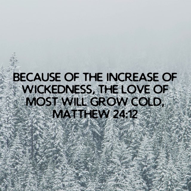 F3ManBart's tweet image. ⁦@F3QSource⁩ Q3.7 #Exhortation

Is your Love growing cold? It could because of wickedness. If you’ve hardened your heart, think about what’s going on in your life that’s causing it.  bible.com/bible/111/mat.…