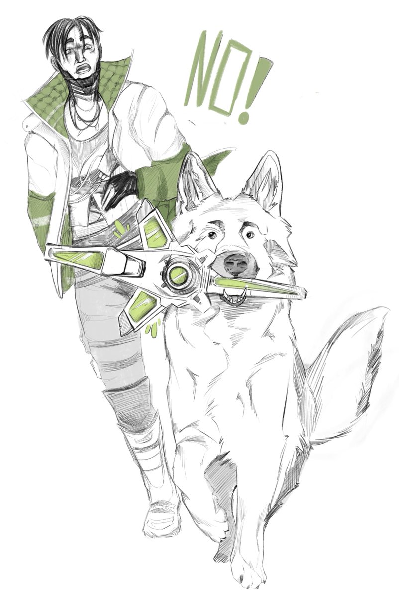ErusDearest's tweet photo. Request from @RightyO_Offical of Crypto uh - not having the best time. #ApexLegendsFanart #ApexLegendsCrypto https://t.co/avltNwO72j