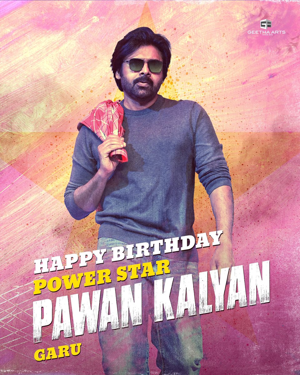 Here’s wishing the actor with unmatched SWAG and the leader with unwavering DEDICATION, our very own 𝐏𝐎𝐖𝐄𝐑𝐒𝐓𝐀𝐑 @PawanKalyan garu a very Happy Birthday! 🤩 #HBDJanaSenaniPawanKalyan ✨ #HBDPawanKalyan ⚡️