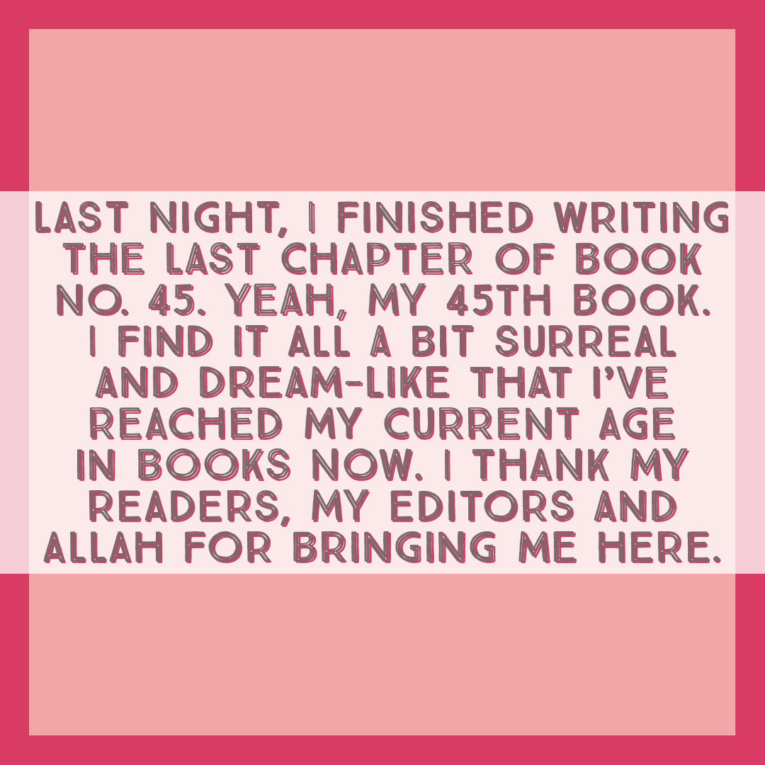 andaleebwajid's tweet photo. Couldn't have done this without all of you. Thank you ♥ #writinglife #writersofinstagram #writercommunity #neverstopwriting #writerforlife https://t.co/KGgJevZjoM