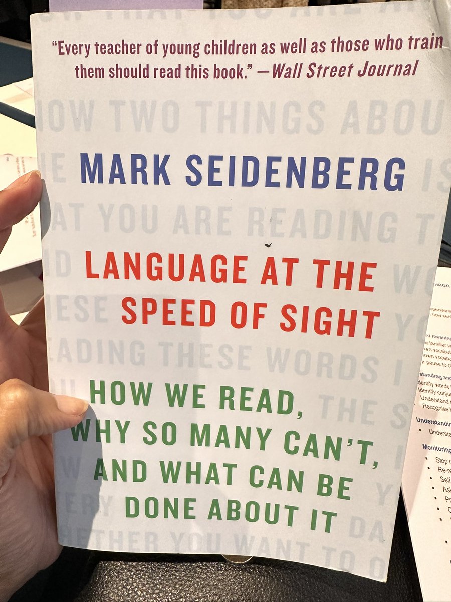 On understanding the science of reading: “Language at the Speed of Sight. How we read, why so many can’t and what can be done about it.” -Mark Seidenberg. A text shared .<a href="/ATESOLnsw/">ATESOLnsw</a> PL today. #tesoloz #aussieEd