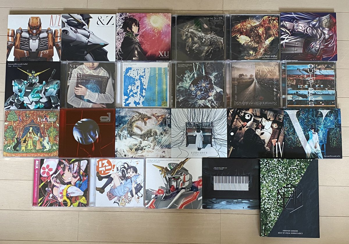 d91m5vers's tweet photo. #澤野弘之 さんが携わった全てのCDを手に入れました！

2004年～現在までのサントラ・円盤特典・楽曲提供/編曲/プロデュース/監修・nZk、計206枚です💿

これからも澤野さんを応援し続けます！ https://t.co/JQ44BNHyZ2