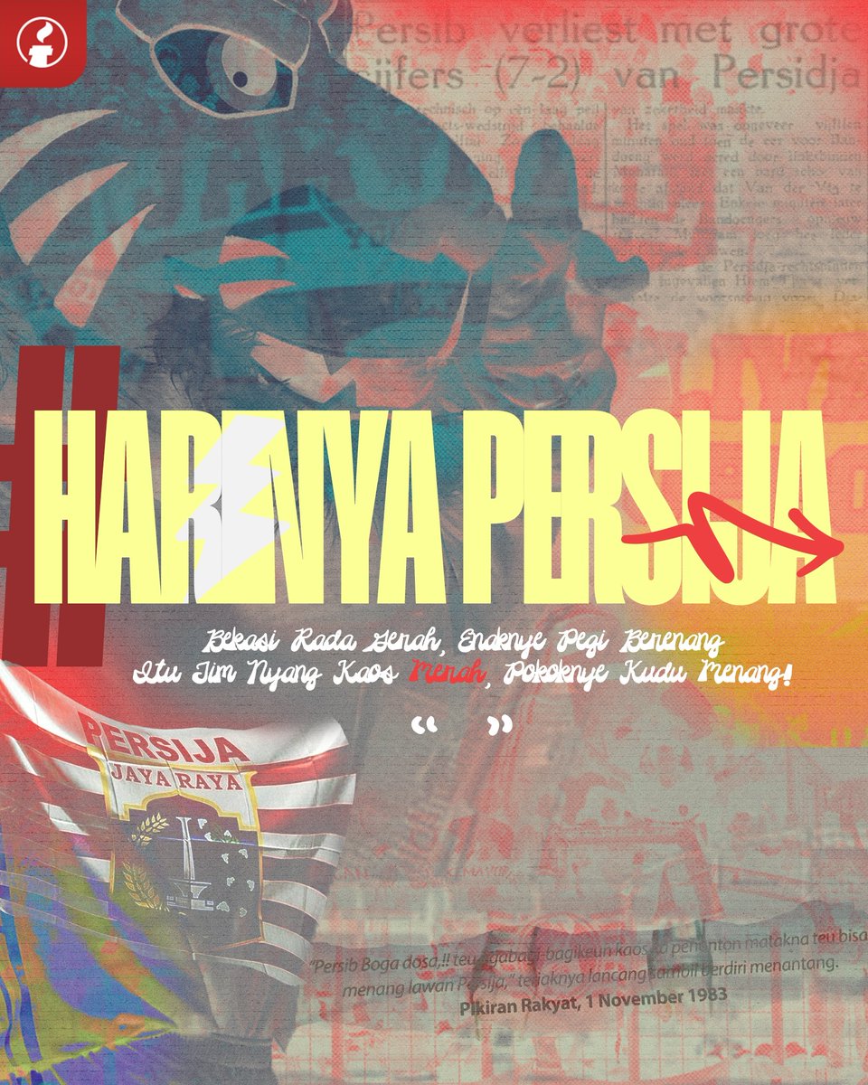 jacatranet's tweet photo. Harinya Persija! Yuk, ramaikan Patriot Bekasi, pake atribut kebanggaan lo, dukung dan bersorak sepanjang laga untuk @persija
Kite lawan si tetangga berisik. Tapi ingat, rivalitas harus dibikin asik!
#jacatranet #persija #persijavspersib https://t.co/QtbwwuBFPB
