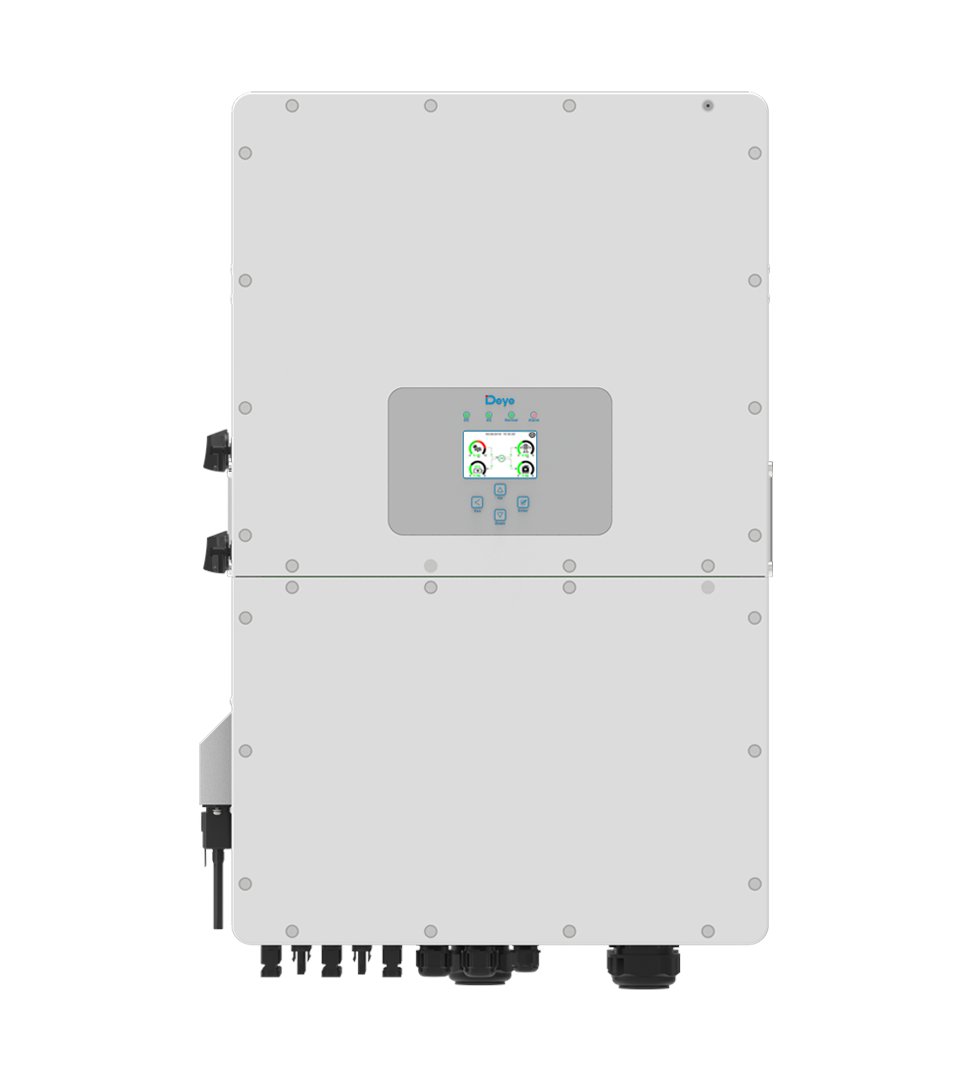 Our Deye high voltage three phase 50KW hybrid inverter, supports now with 10 pcs parallel, targeting industrial and commercial sector, means 500KW hybrid system+MW level storage system very mature solution now

Contact:
email: andrew@deye.com.cn
Whatsapp&amp;wechat:+86 18967588796