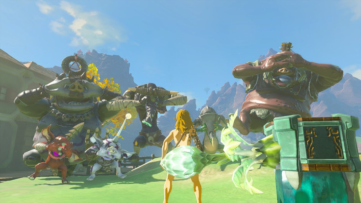 CHIKA562's tweet photo. ウワッ！眩しいっ！
 #ゼルダの伝説 #TearsOfTheKingdom #Zelda #NintendoSwitch https://t.co/yuZXfF8vJA