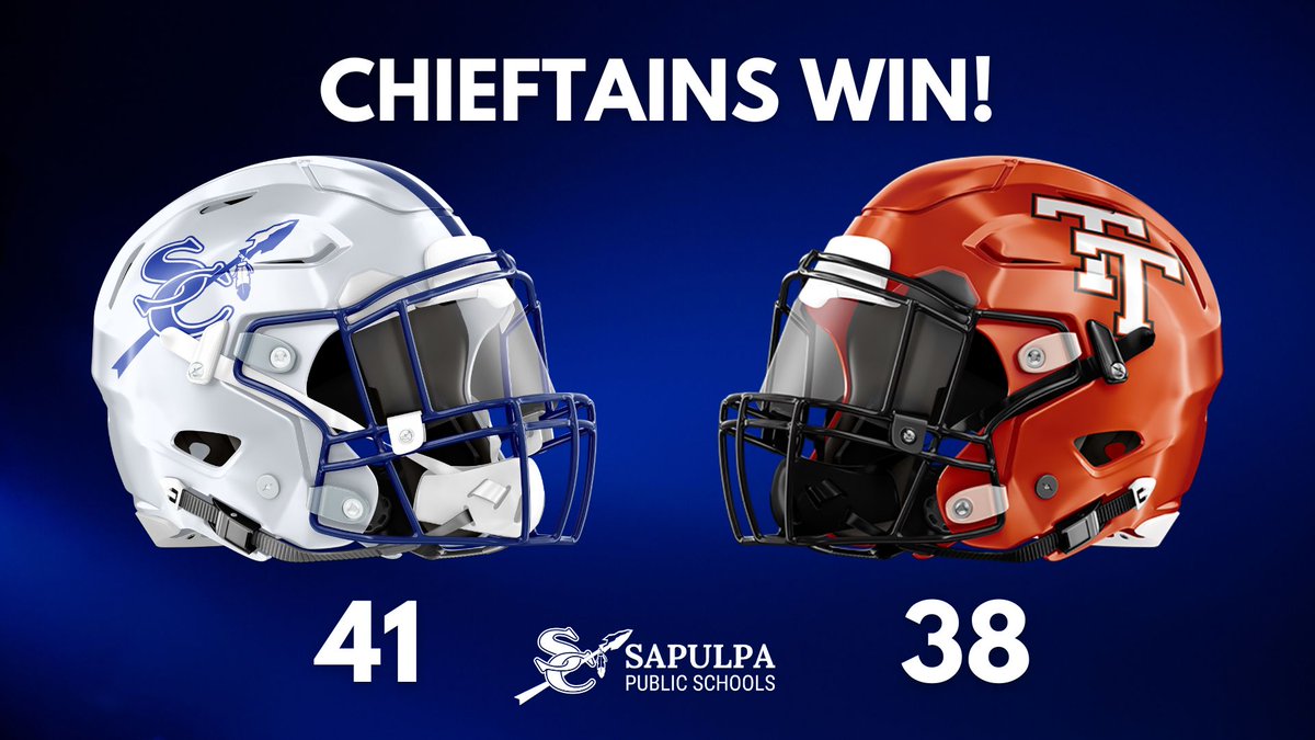 🏈Chieftains defeat the Tahlequah Tigers, 41-38, in the football home opener! #ChieftainStrong | #chiftainstronger | #gamechanger