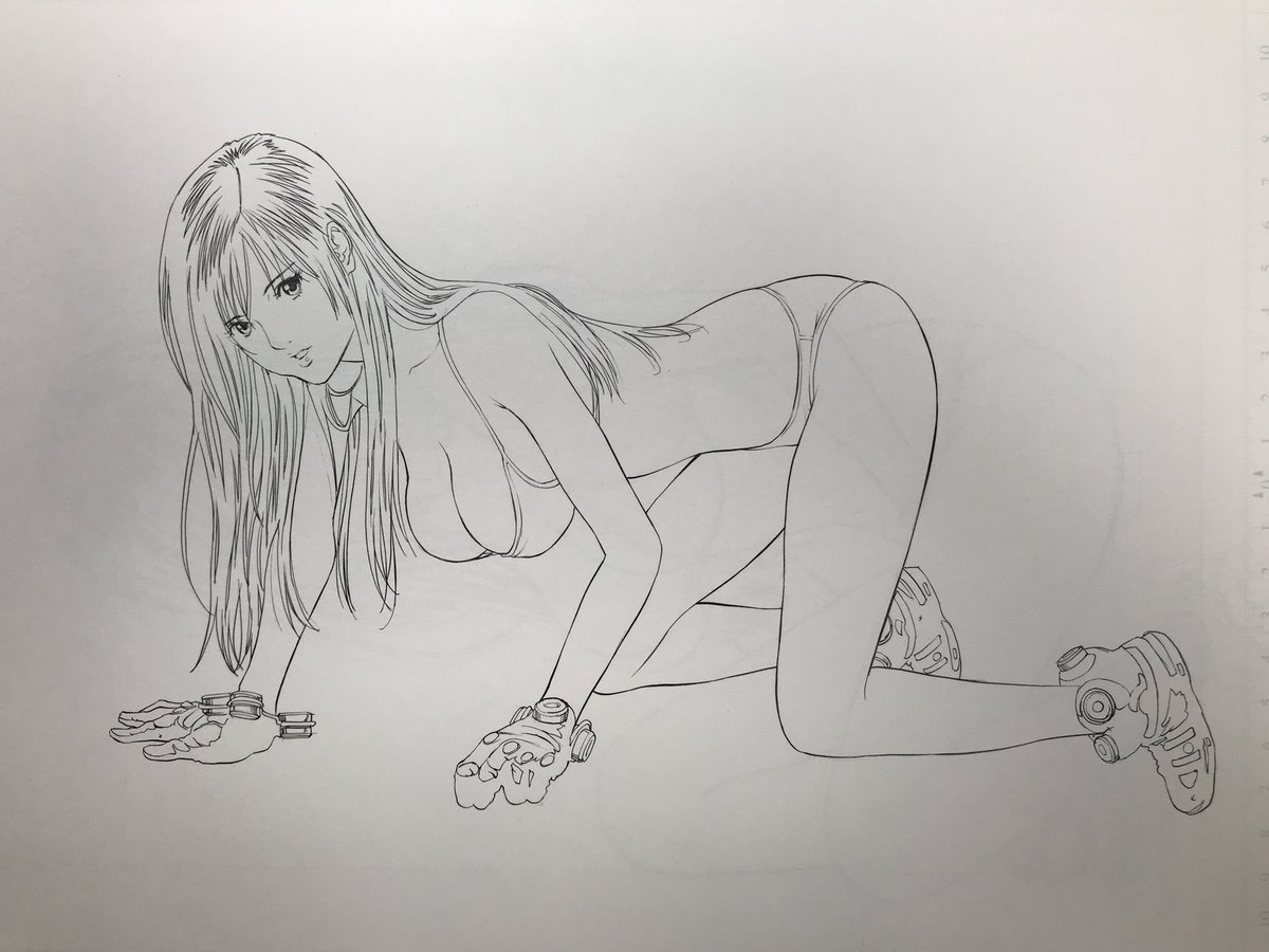 まだGペンだった頃の線画 