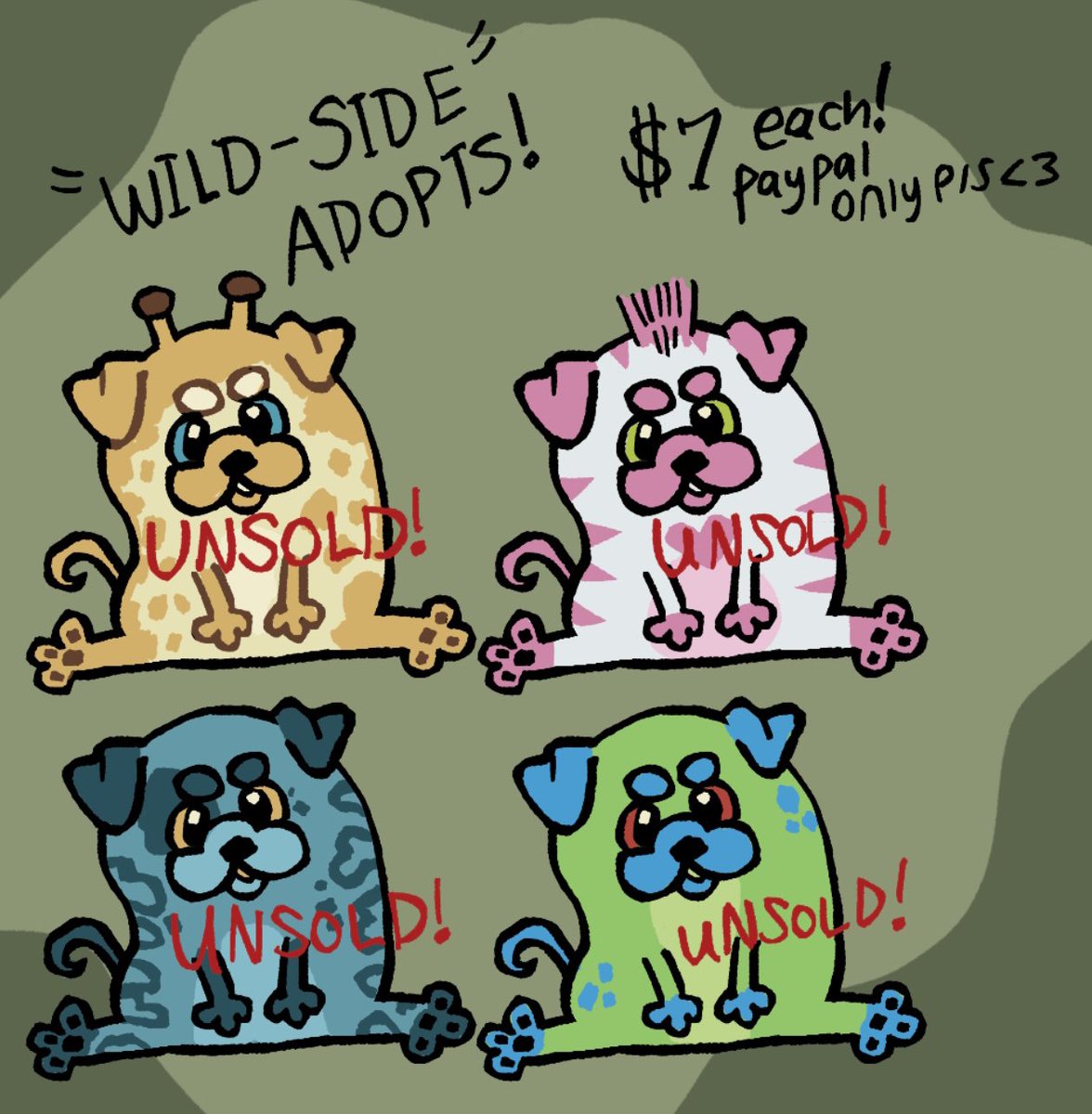 SunnySpacebeam's tweet photo. I made some guys hehe, lmk if you’re interested! (I might end up keeping the zebra or raising her price) https://t.co/3Ts3lEzmhZ