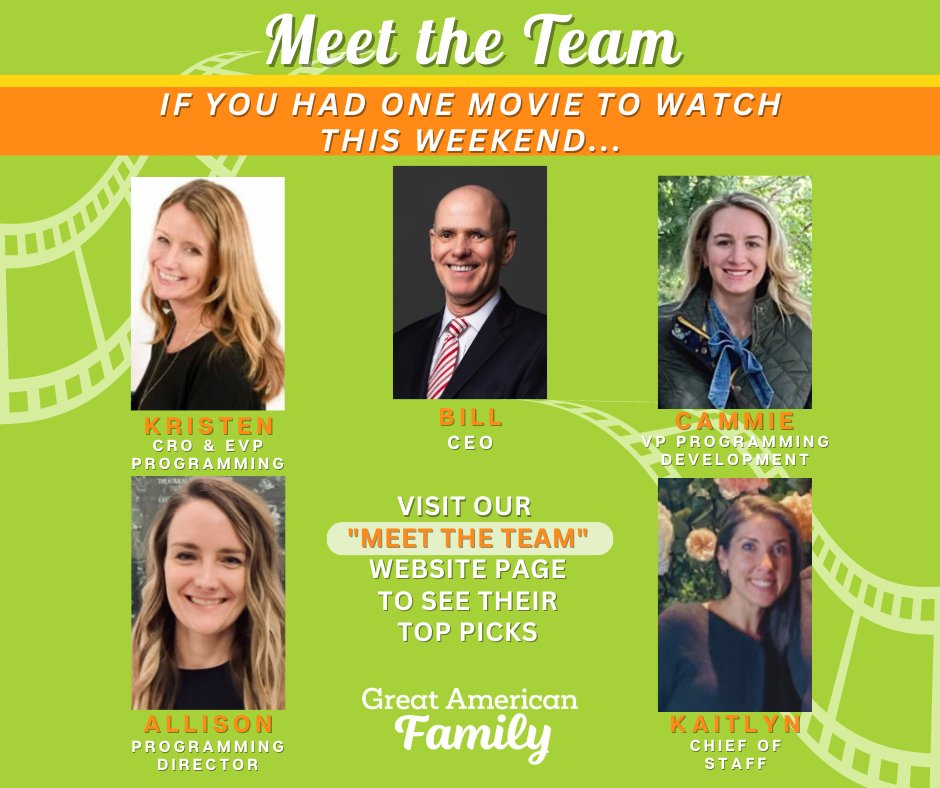 Weekend Picks from the #GreatAmericanFamily Programming Team:
➡ greatamericanfamily.com/meet-the-team/

#GreatAmericanSummer #WelcomeHome 😎