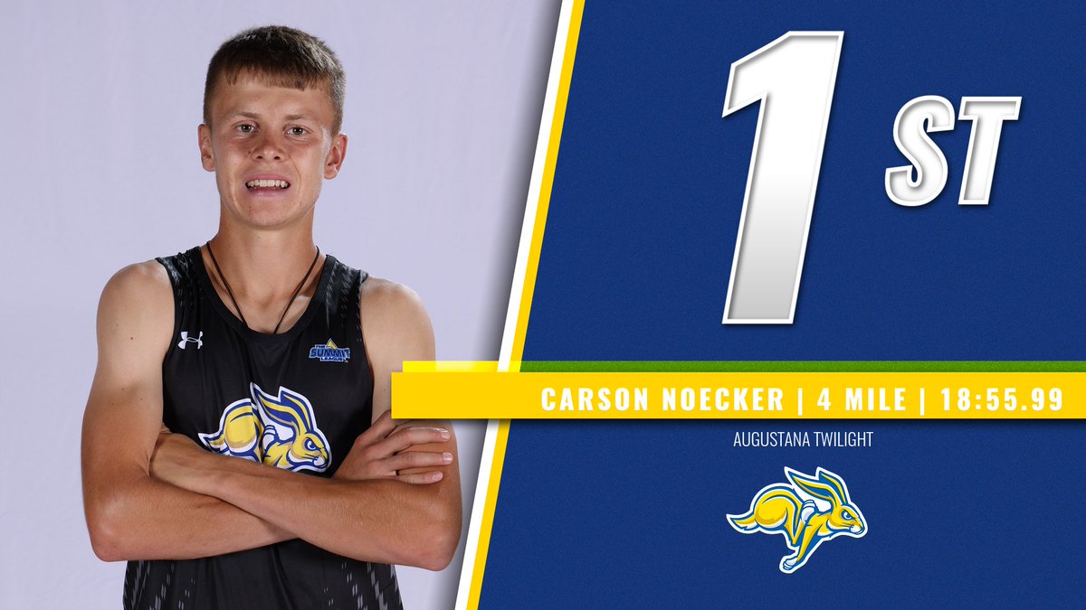 In his Jackrabbit debut, Carson Noecker WINS the Augustana Twilight to lead SDSU👑 

#GoJacks 🐰