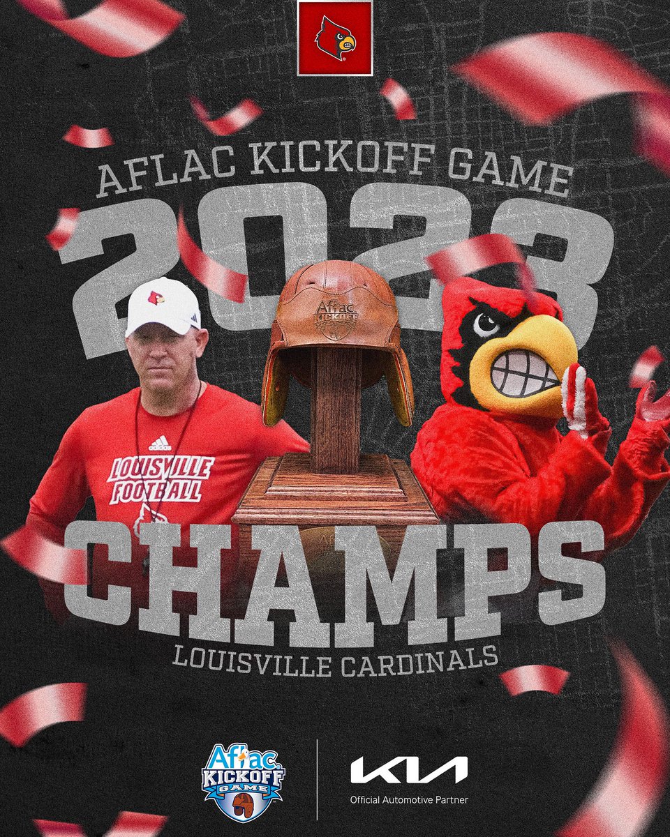 THE CARDS ARE THE 2023 AFLAC KICKOFF GAME CHAMPIONS ‼️🏆 #AflacKickoff | #GoCards