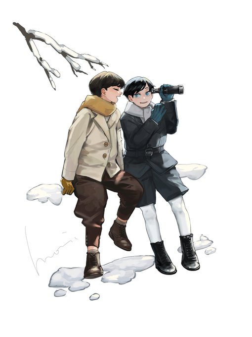 「2boys winter」 illustration images(Latest)