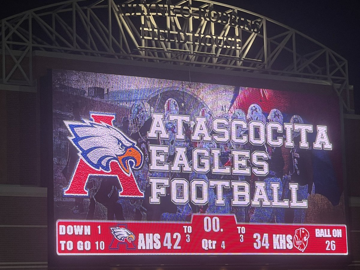 What a game! 

Congratulations @AHSEagleFB 🦅