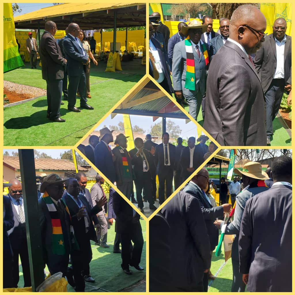 An honor to have the President visit our stand at the Agricultural Showgrounds! We're proud to showcase our latest innovations in sustainable farming and excited to discuss how we can work together to support our nation's agricultural industry. Thank you, Siyabonga, Tinotenda