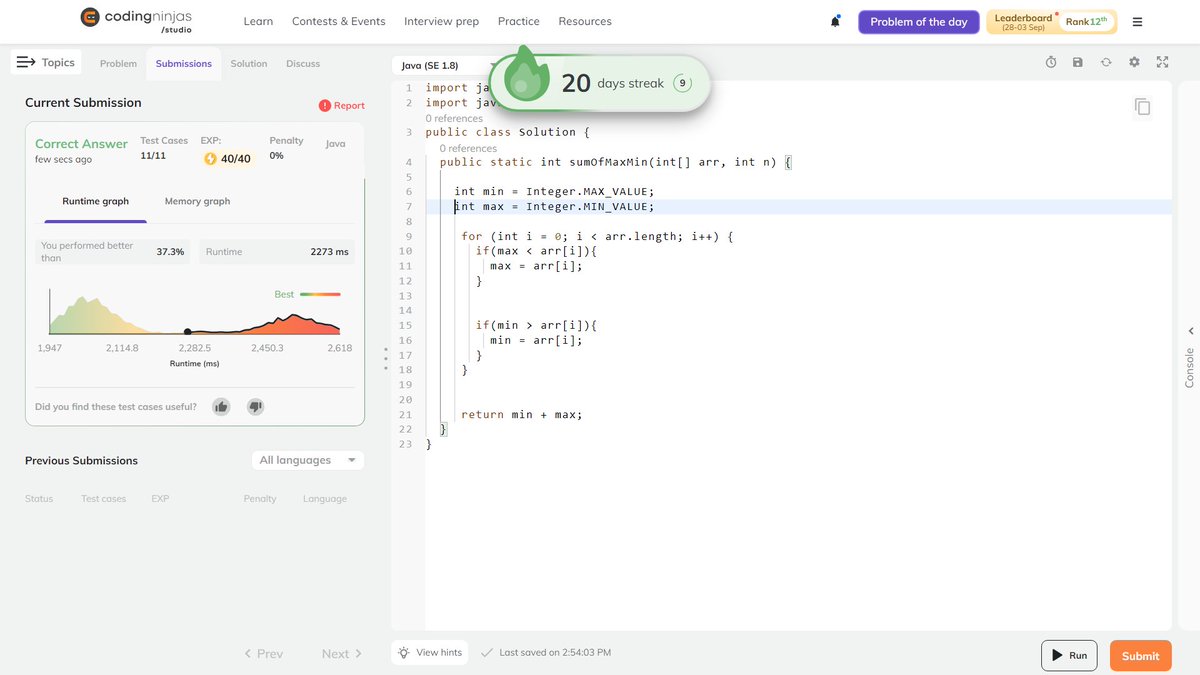 salman_mohmd's tweet image. Day 20/21 of #NinjaSlayground challenge    #CodingNinjasStudio
@CodingNinjasOff
@DrinkSlayCoffee