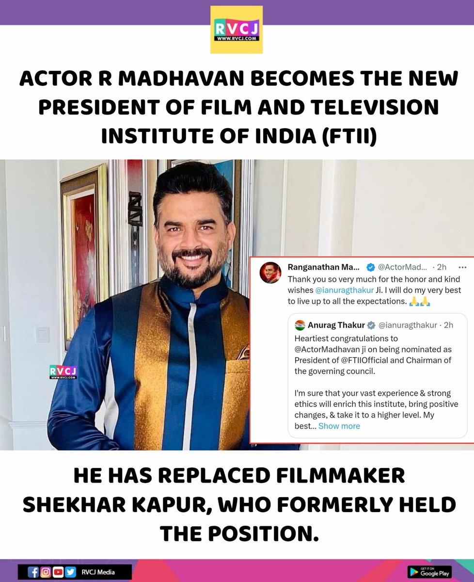 RVCJ_FB's tweet photo. Actor R.Madhavan! https://t.co/RTGmYioXQ1