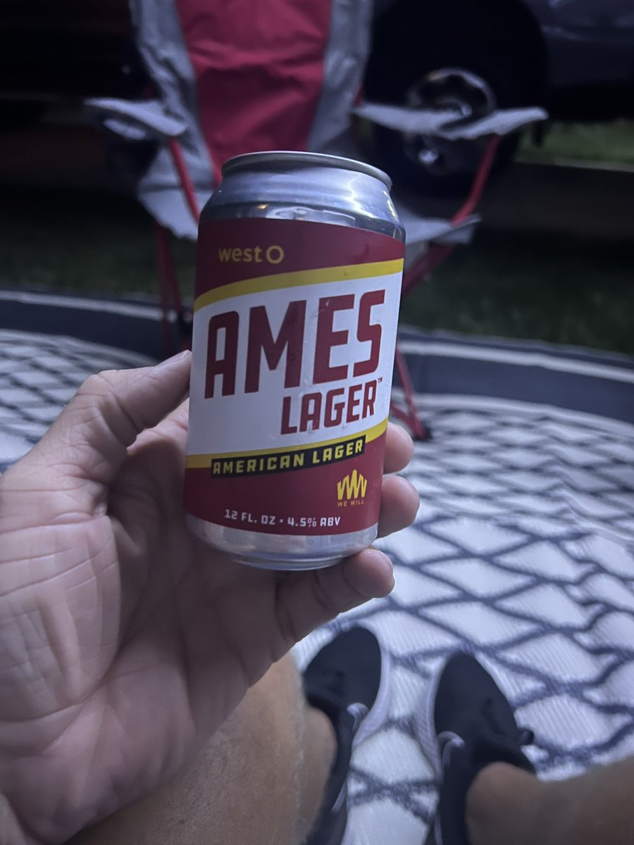 Thanks <a href="/ChrisMWilliams/">Chris Williams</a> for my first Ames Lager!   Get your hands on it when you can.  It’s a great beer.  <a href="/WeWillCllective/">WeWillCollective</a>