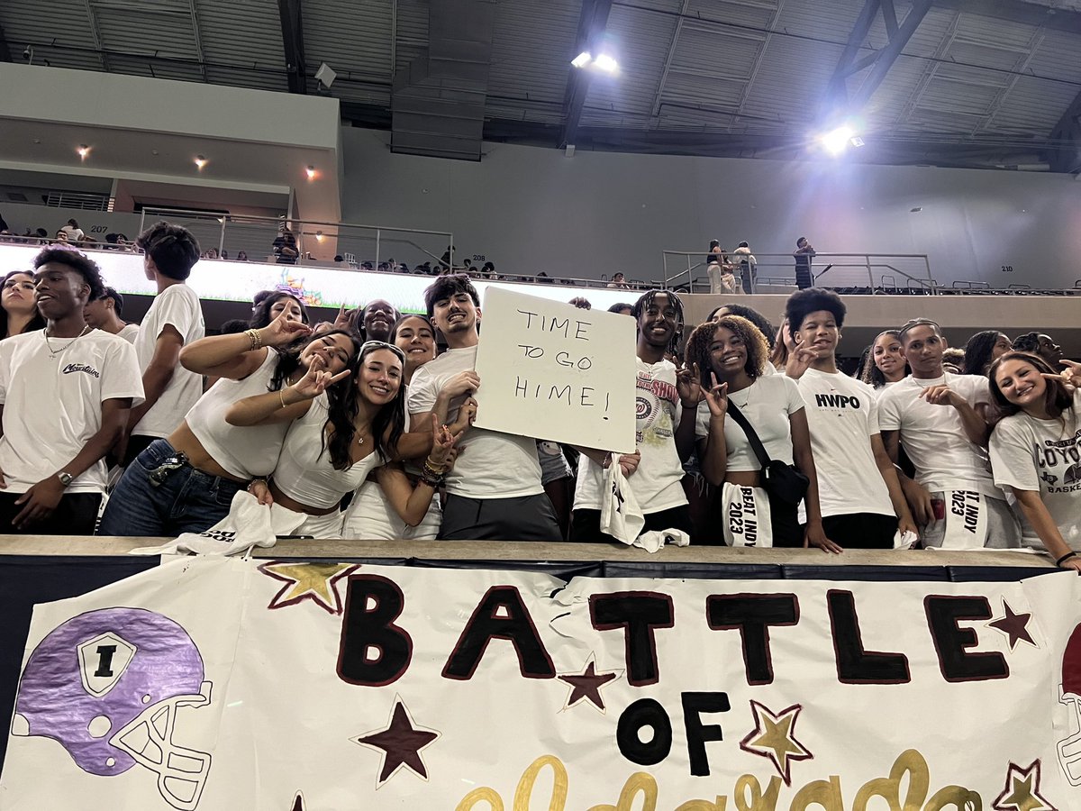 Michelle Lynn Z (@mlynnz3) on Twitter photo Who came home with a 50-3 victory?
Who FILLED UP a student section and had to overflow to the upper level of The Star?
Coyote Nation. π€π€
We have THE BEST kids. So proud of all of you!! #LLL15
<a href="/HHSCoyotes/">Heritage High School</a> <a href="/HHS_Coyote_FB/">Heritage Coyote Football</a> Who came home with a 50-3 victory?
Who FILLED UP a student section and had to overflow to the upper level of The Star?
Coyote Nation. π€π€
We have THE BEST kids. So proud of all of you!! #LLL15
<a href="/HHSCoyotes/">Heritage High School</a> <a href="/HHS_Coyote_FB/">Heritage Coyote Football</a>