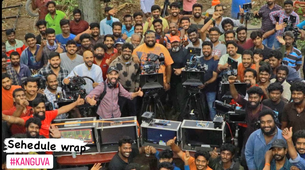 ManobalaV's tweet photo. Kanguva Rajahmundry schedule wrapped.

||#Suriya | #Kanguva||