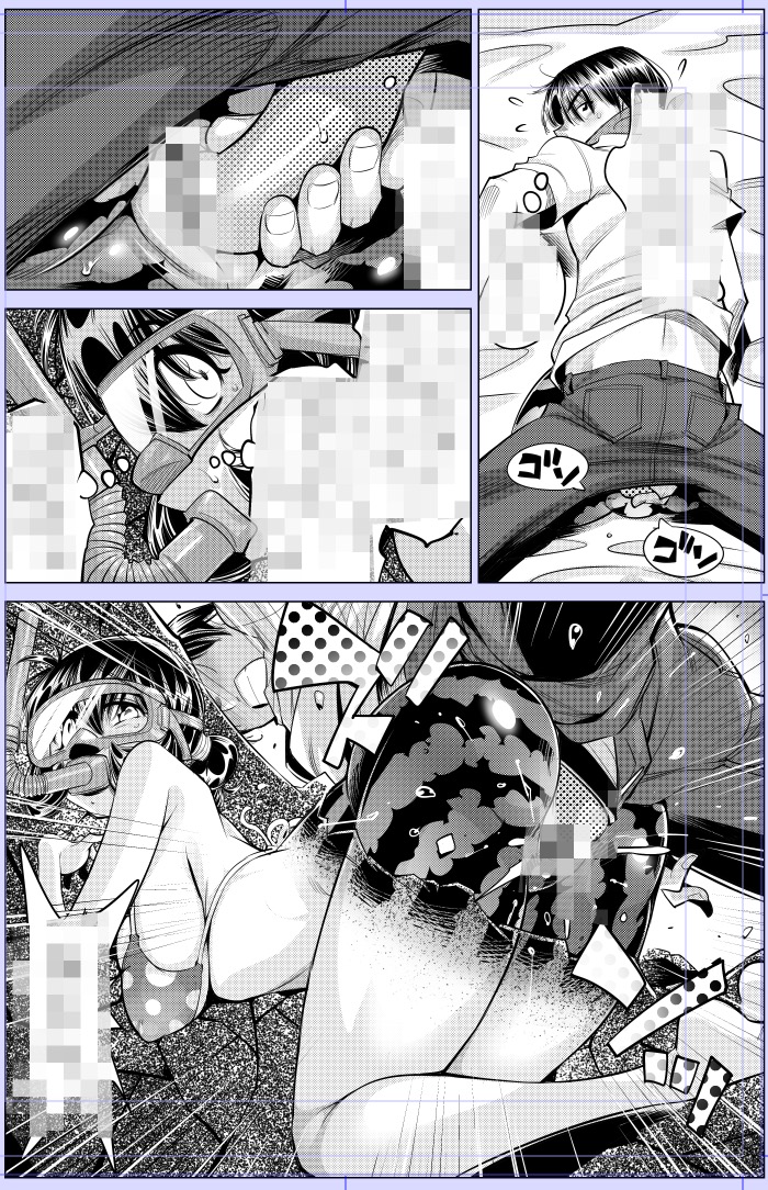 なめぞう 配信です〜その2
『ヤバい!! ハダカで電車に乗っちゃった～ほとんどモロ出しボディペインティング～』
第182話 そんなに叩きつけられたら果汁が漏れちゃう!
浜辺のスイカペインティング後半です〜〜🤗 
めちゃコミック様にて配信開始! 
https://t.co/gidGoJVXpN 