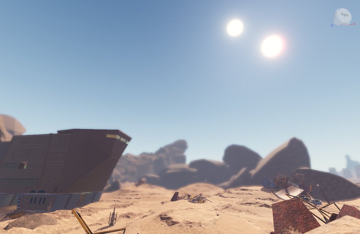 TheOuterRimRBX's tweet photo. Dunes of Tatooine

#Tatooine #BobaFett #JabbaTheHutt #RobloxDev #ROBLOX #robloxstarwars #OuterRim #sand https://t.co/zsh7tZepsL