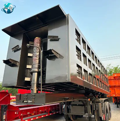 luyitrailer's tweet image. This series dump truck adopts Mallery type (T type), single cylinder floating connecting rod type (F type) or straight head type hydraulic lifting mechanism, using well-known brand hydraulic components at home and abroad; Auxiliary frame. 
#DumpTrailer #WorkTrailer #DCTrailers