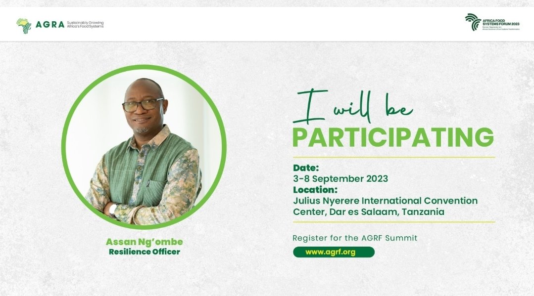 assangombe48's tweet image. It&apos;s hours away. #AGRF2023 is just #48hours away. There&apos;s no pressing development priority like transforming our (Africa&apos;s) #FoodSystems to be sustainable for people, planet, and prosperity. Join us in #DaresSalaam #Tanzania!