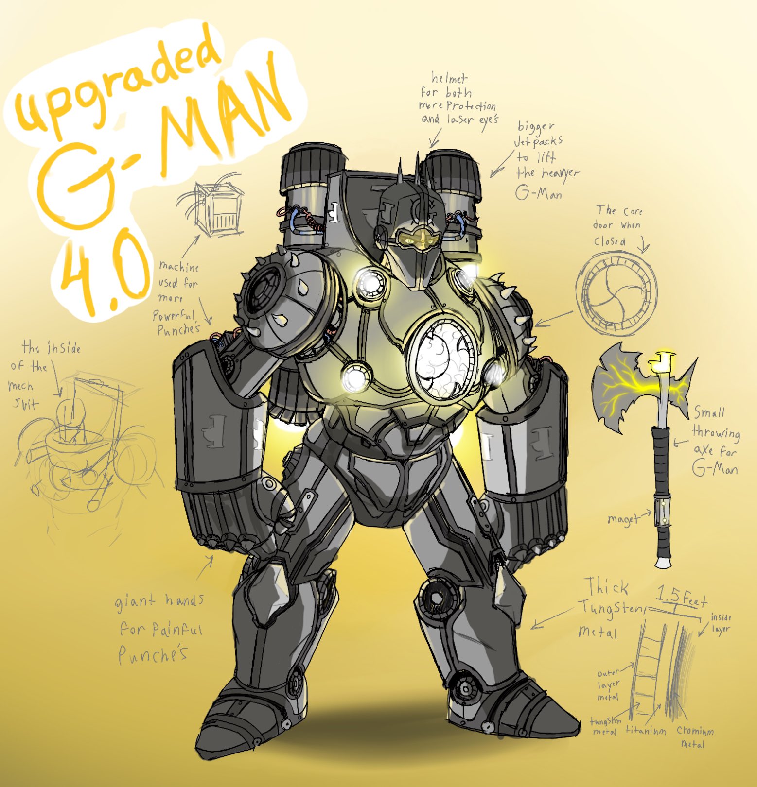 My drawing of G-Man 3.0